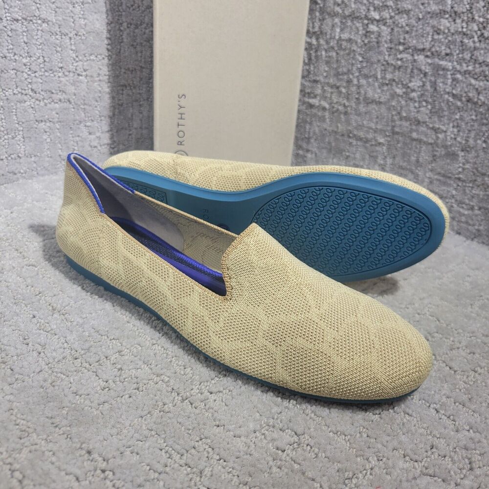 Rothy's The Loafer Women's Size 7.5 US Yellow Sahara Gold Round Toe Flat Shoes